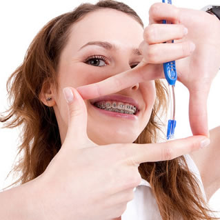 brushing and flossing